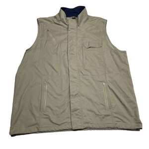 Scandia Woods‎  Men's Zip Up Vest w/ Pockets Tan Hiking Fishing 2XL